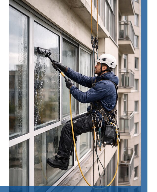 Мойка балконного остекления в Нововоронеже от 3542 р. | ВЫСОТНИК-Нвв