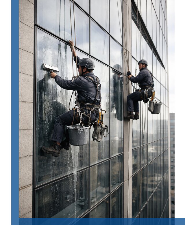 Профессиональная мойка стеклянных фасадов зданий в Нововоронеже