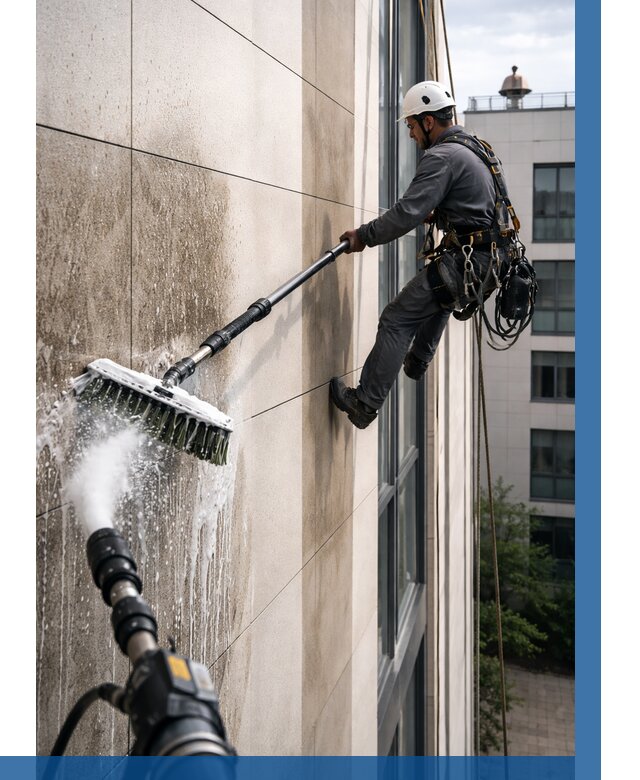 Мойка фасада из керамогранита в Нововоронеже от 304 р. | ВЫСОТНИК-Нвв