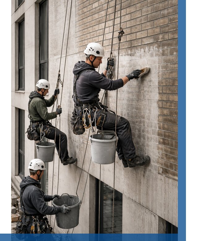 Удаление высолов с фасада в Нововоронеже от 253 р. | ВЫСОТНИК-Нвв