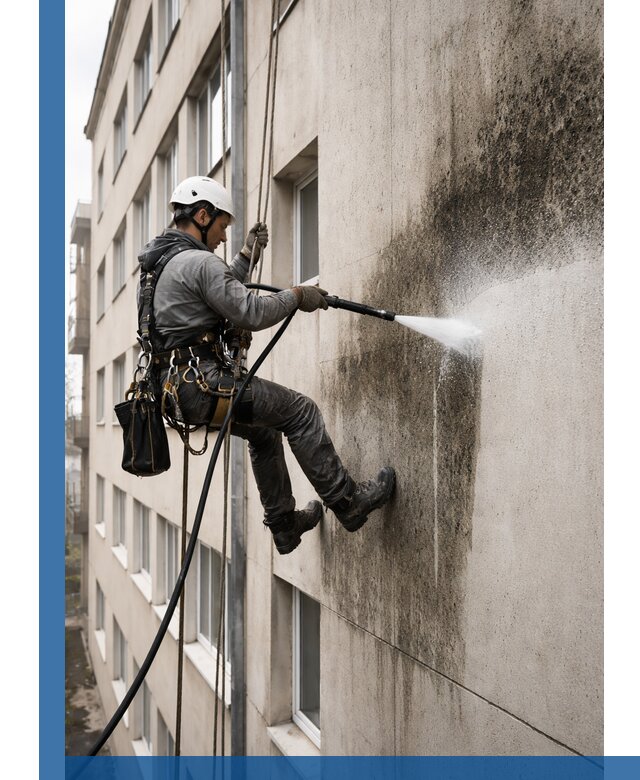 Профессиональная очистка фасадов от плесени в Нововоронеже