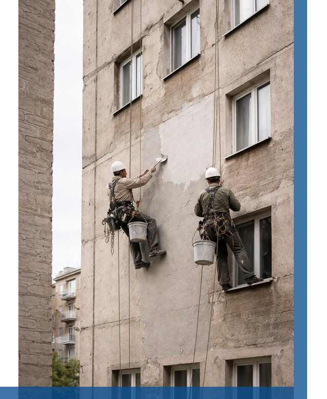 Косметический ремонт фасада в Нововоронеже от 1113 р. | ВЫСОТНИК-Нвв