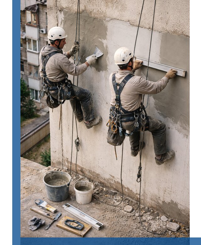 Комплексный ремонт штукатурного фасада с гарантией в Нововоронеже