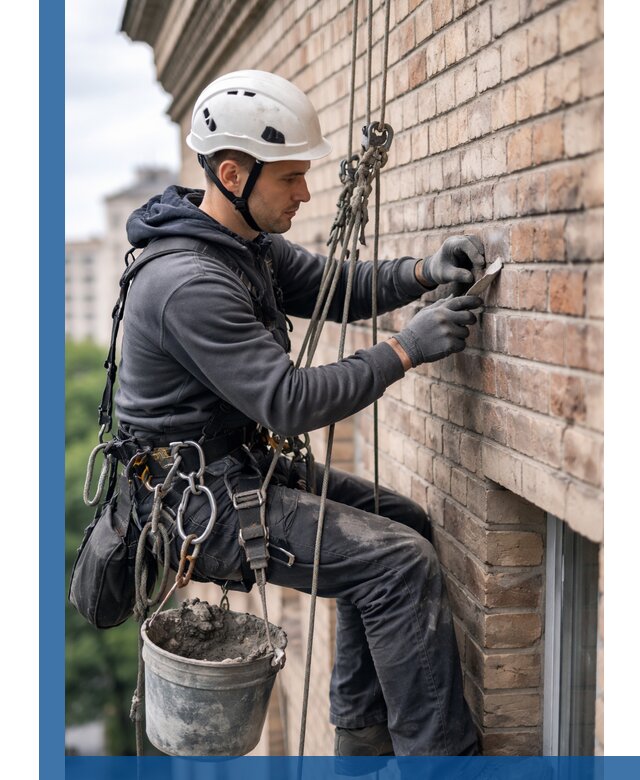 Качественный ремонт кирпичной кладки фасада в Нововоронеже с гарантией