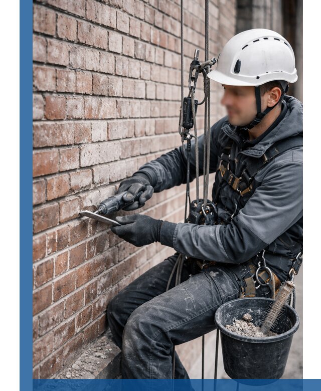 Расшивка кирпичных швов фасадов и стен, ремонт в Нововоронеже