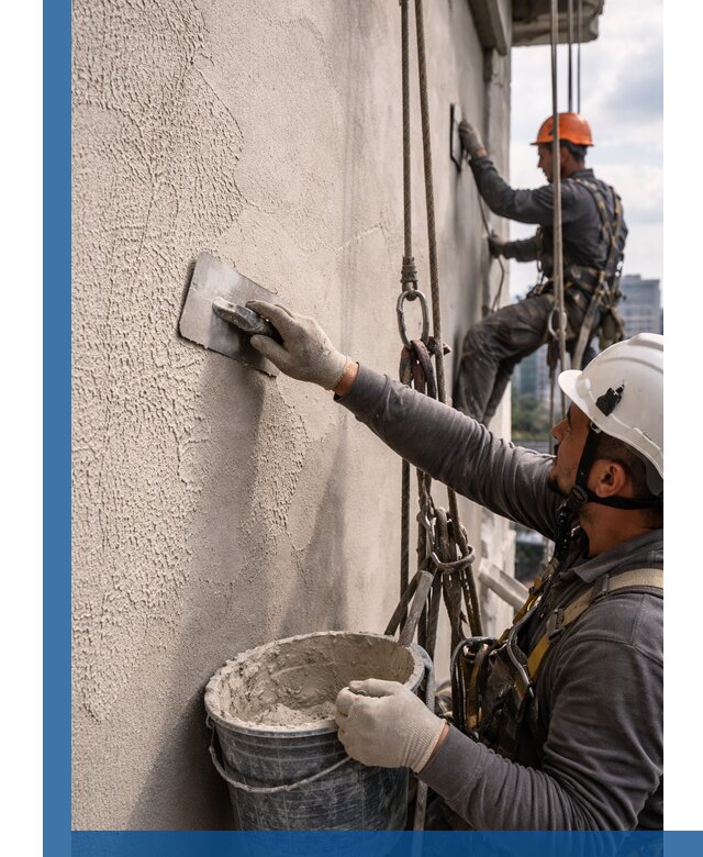 Декоративная штукатурка фасада с утеплением и защитой в Нововоронеже