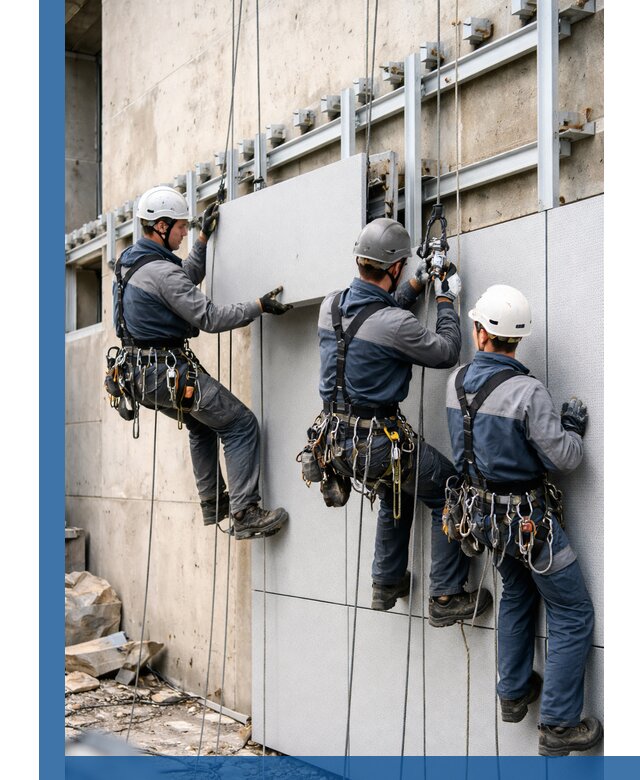 Монтаж вентилируемого фасада в Нововоронеже под ключ с гарантией качества