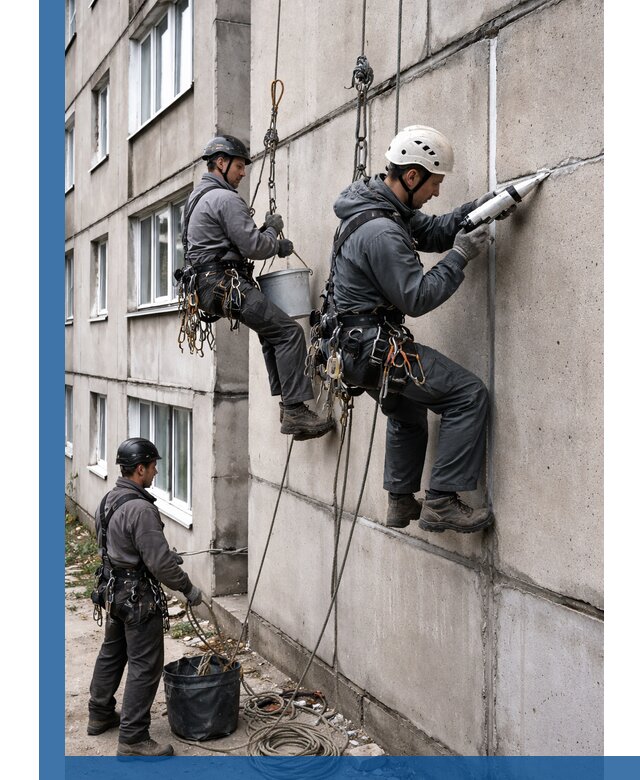 Герметизация межпанельных швов в Нововоронеже с гарантией герметичности