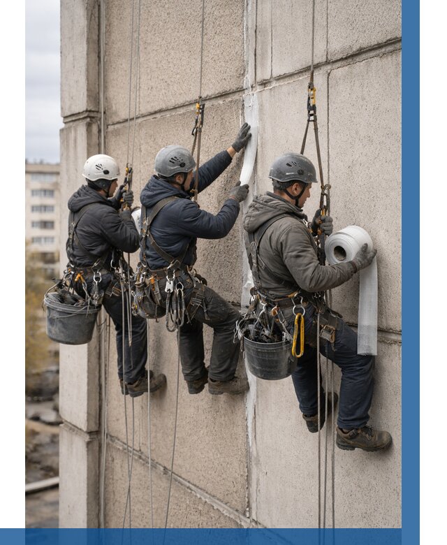 Ремонт межпанельных швов в Нововоронеже от 759 р. | ВЫСОТНИК-Нвв