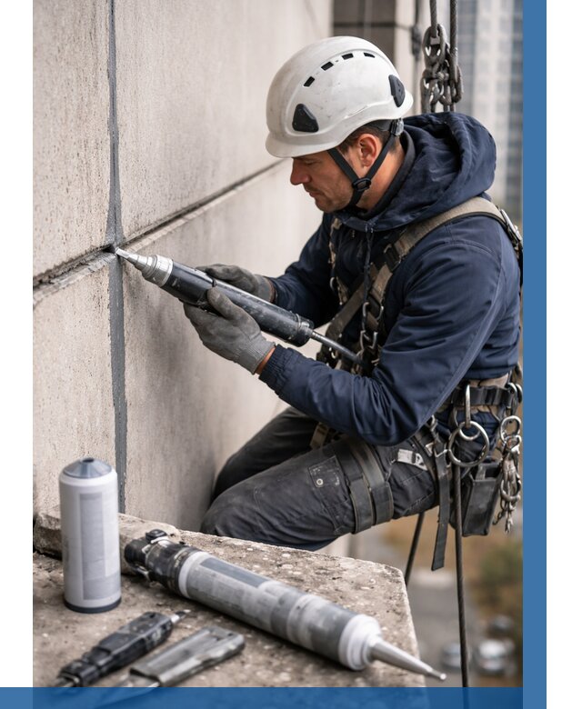 Вторичная герметизация швов в Нововоронеже от 455 р. | ВЫСОТНИК-Нвв