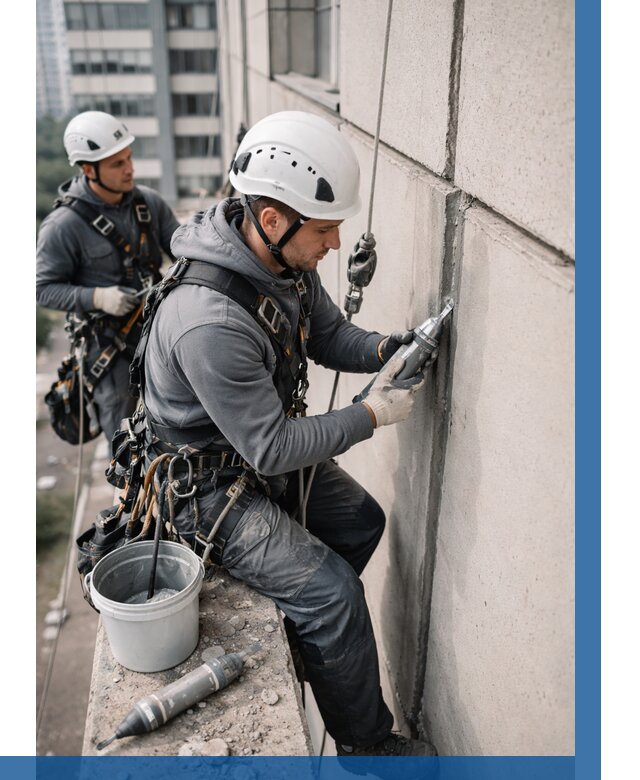 Ремонт деформационных швов здания в Нововоронеже от 1012 р. | ВЫСОТНИК-Нвв