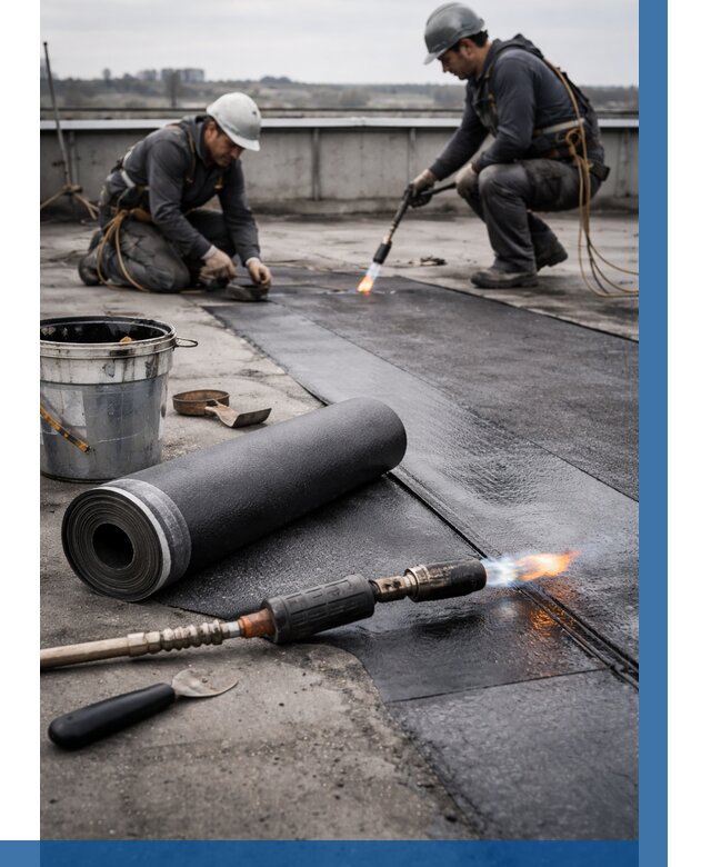 Ремонт рулонной кровли в Нововоронеже от 658 р. | ВЫСОТНИК-Нвв