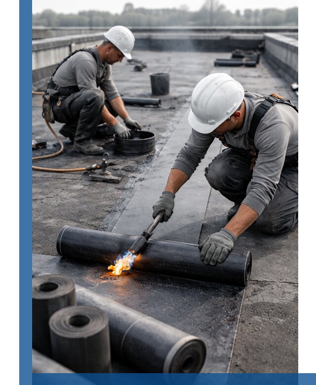 Ремонт рулонной кровли в Нововоронеже герметизация и восстановление