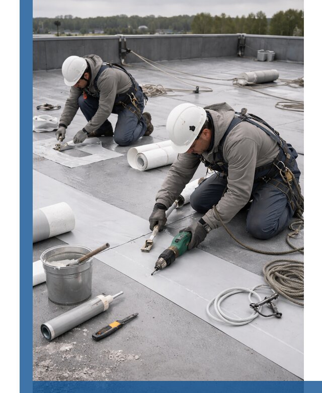 Ремонт мембранной кровли в Нововоронеже качественно и с гарантией