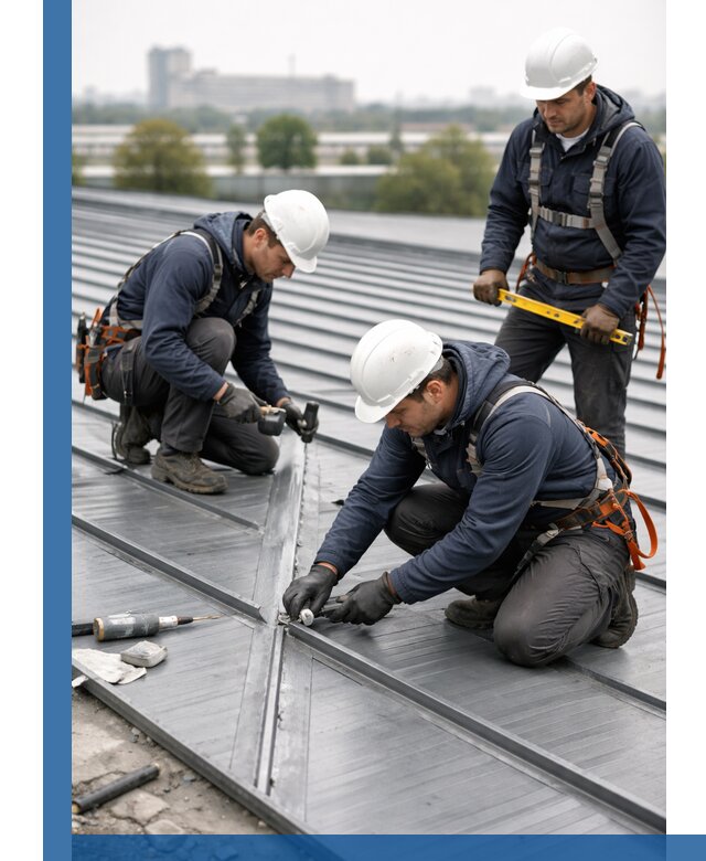 Ремонт фальцевой кровли в Нововоронеже срочно и качественно