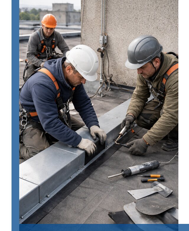 Ремонт кровельных примыканий в Нововоронеже профессионально