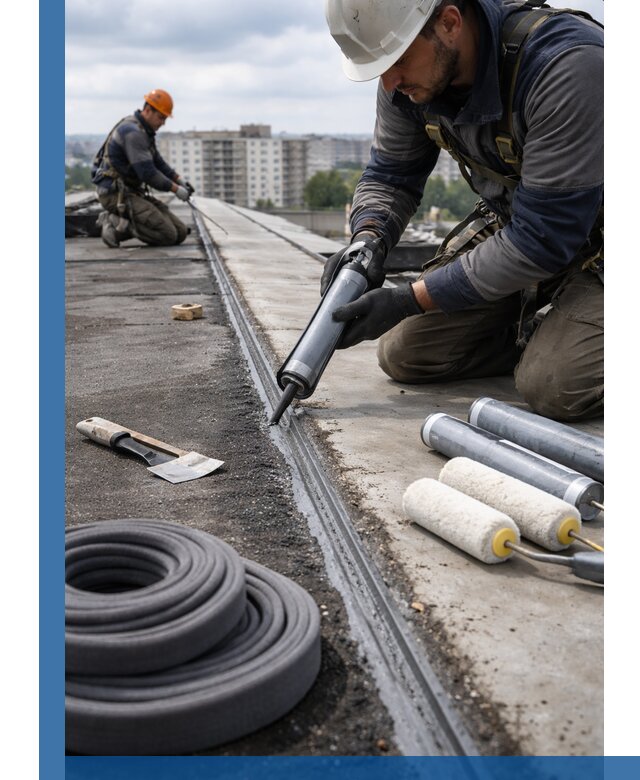 Герметизация швов кровли в Нововоронеже с гарантией герметичности