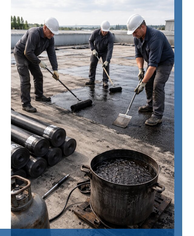 Гидроизоляция кровли мастикой в Нововоронеже от 607 р. | ВЫСОТНИК-Нвв