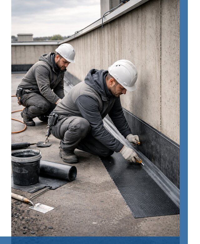 Гидроизоляция примыканий на кровле в Нововоронеже от 911 р. | ВЫСОТНИК-Нвв