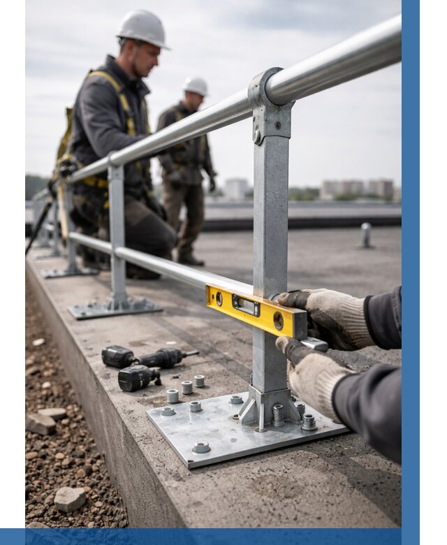 Монтаж кровельного ограждения в Нововоронеже от 1214 р. | ВЫСОТНИК-Нвв