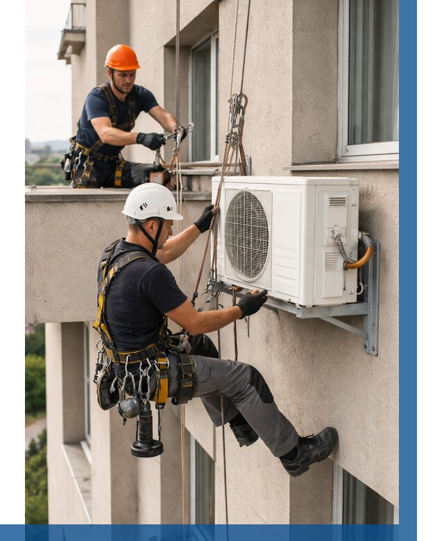 Монтаж внешнего блока кондиционера в Нововоронеже от 6578 р. | ВЫСОТНИК-Нвв