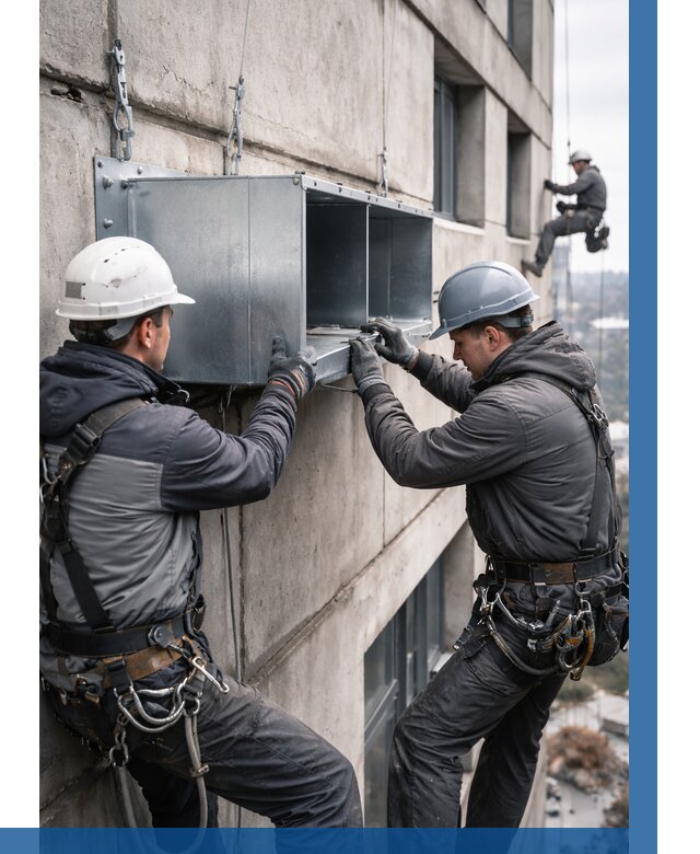 Монтаж вентиляционных коробов в Нововоронеже от 3036 р. | ВЫСОТНИК-Нвв