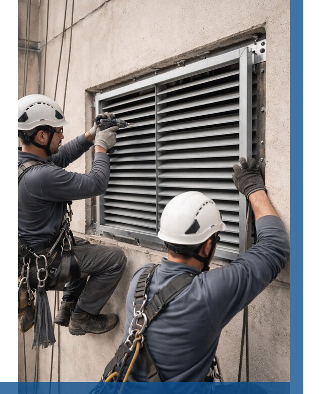 Монтаж вентиляционных решеток в Нововоронеже от 4554 р. | ВЫСОТНИК-Нвв