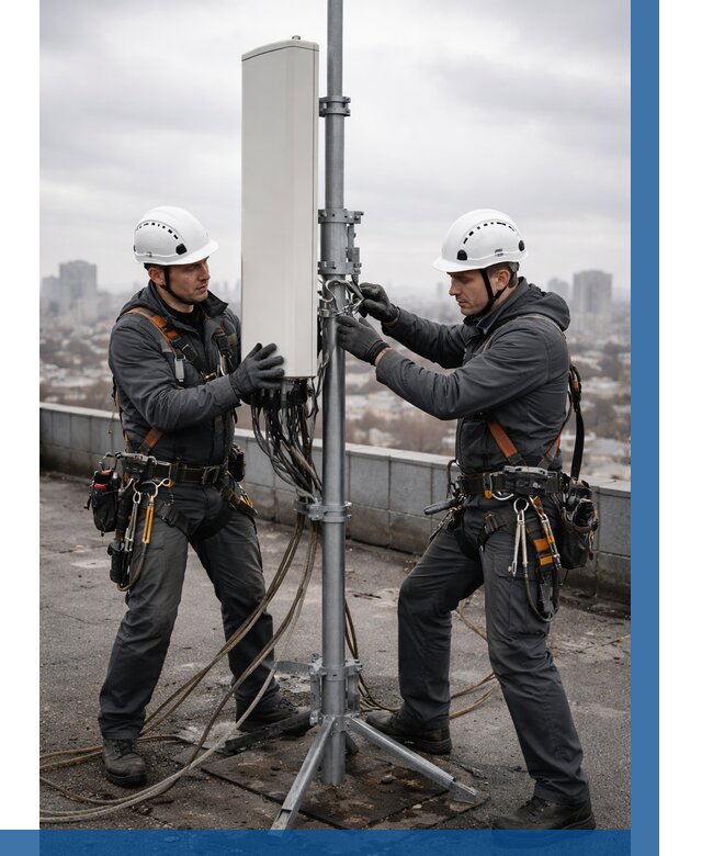 Монтаж антенн связи на крыше в Нововоронеже от 8602 р. | ВЫСОТНИК-Нвв