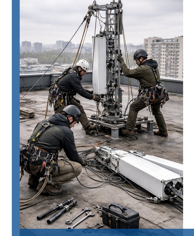 Демонтаж антенн на крыше зданий в Нововоронеже с гарантией