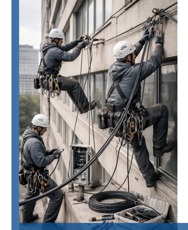 Прокладка оптоволоконного кабеля в Нововоронеже под ключ с тестированием