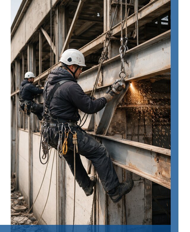 Демонтаж металлоконструкций на высоте в Нововоронеже от 6578р. |ВЫСОТНИК-Нвв