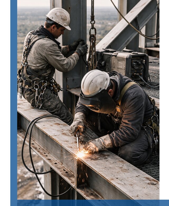 Высотные сварочные работы в Нововоронеже для промышленных объектов