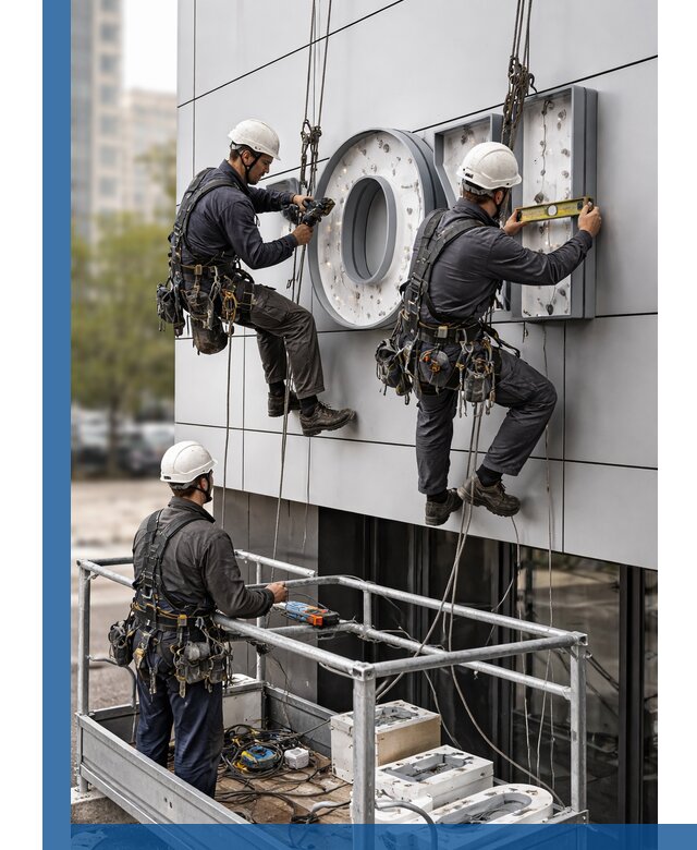 Профессиональный монтаж световых букв в Нововоронеже под ключ