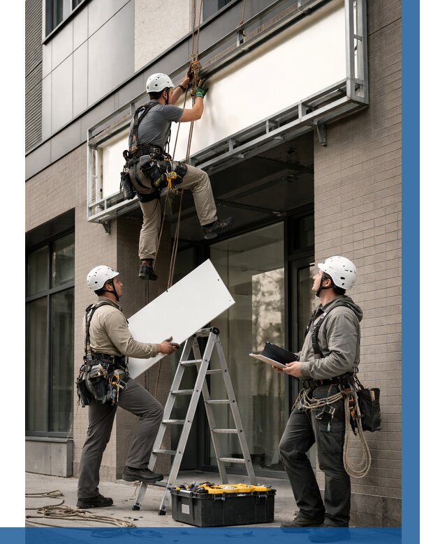 Монтаж светового короба в Нововоронеже от 6578 р. | ВЫСОТНИК-Нвв