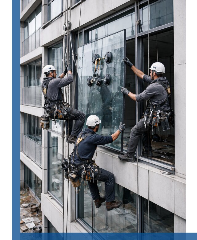 Фасадное остекление и монтаж витражей зданий в Нововоронеже под ключ