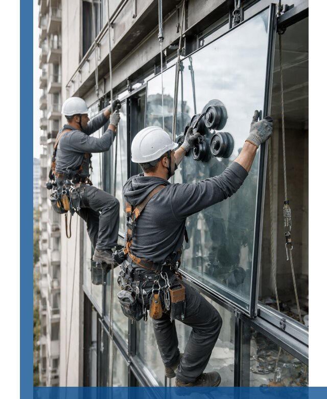 Витражное остекление фасадов и лоджий в Нововоронеже под ключ