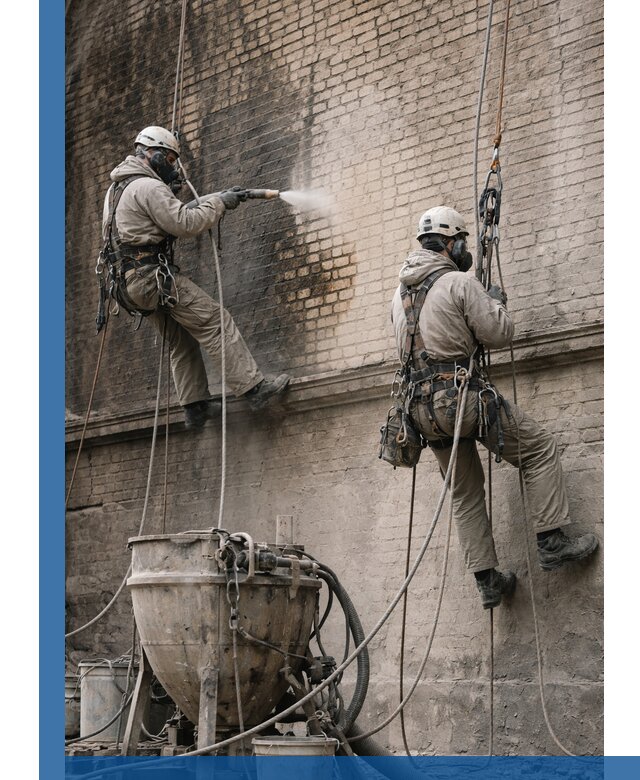 Пескоструйная очистка фасадов в Нововоронеже профессионально