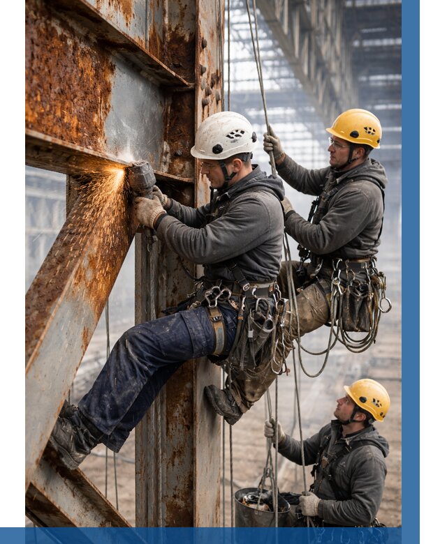 Зачистка металла от ржавчины в Нововоронеже от 354 р. | ВЫСОТНИК-Нвв