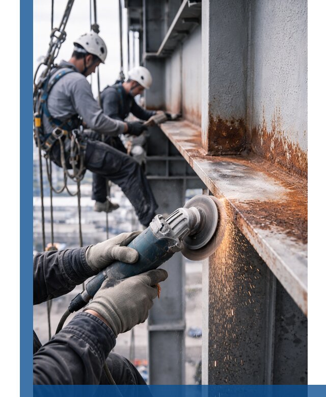 Зачистка металла от ржавчины и подготовка поверхностей в Нововоронеже