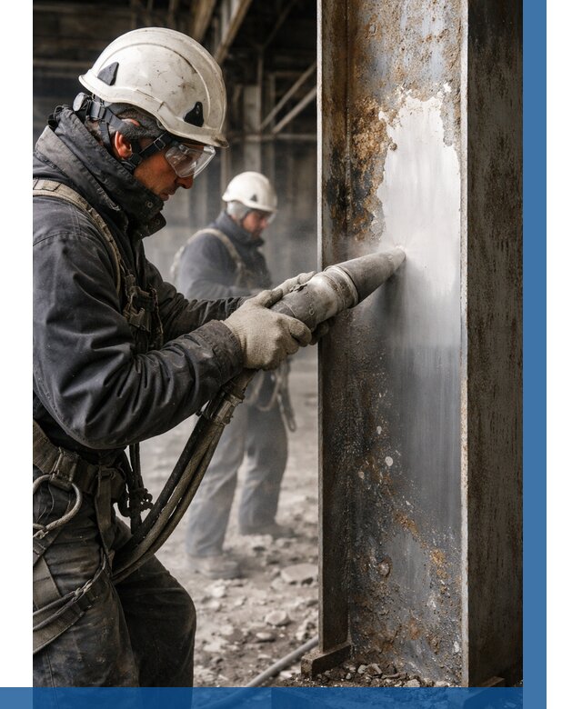 Удаление старой краски с металла в Нововоронеже от 455 р. | ВЫСОТНИК-Нвв