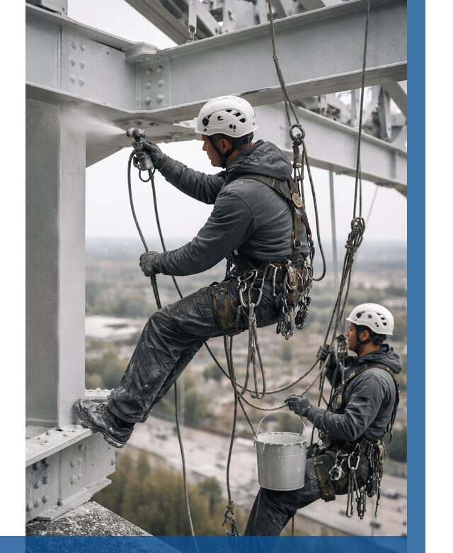 Покраска металлоконструкций на высоте в Нововоронеже 354 р |ВЫСОТНИК-Нвв