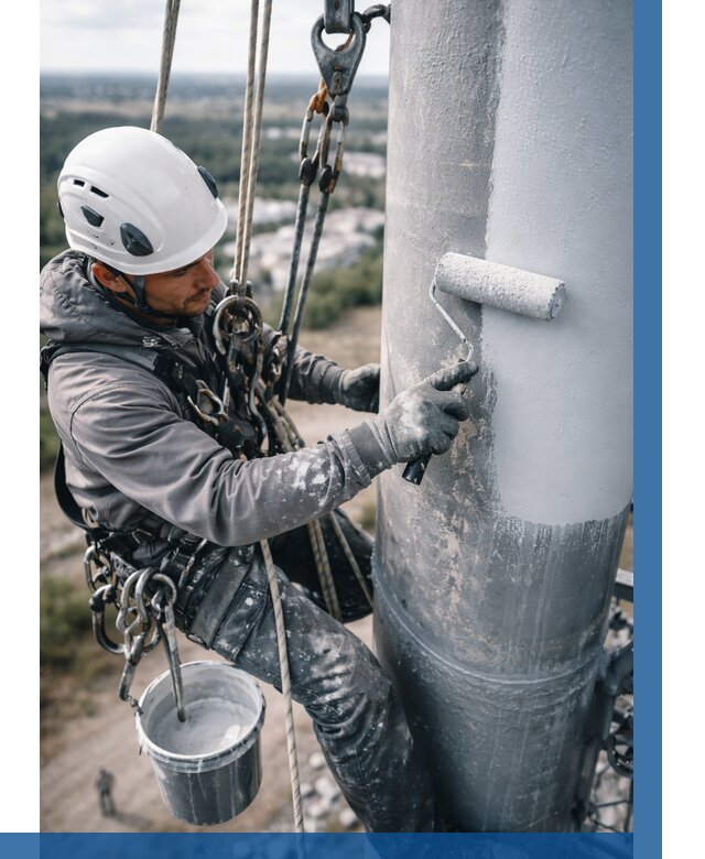Покраска мачт связи под ключ в Нововоронеже от 860 р. | ВЫСОТНИК-Нвв