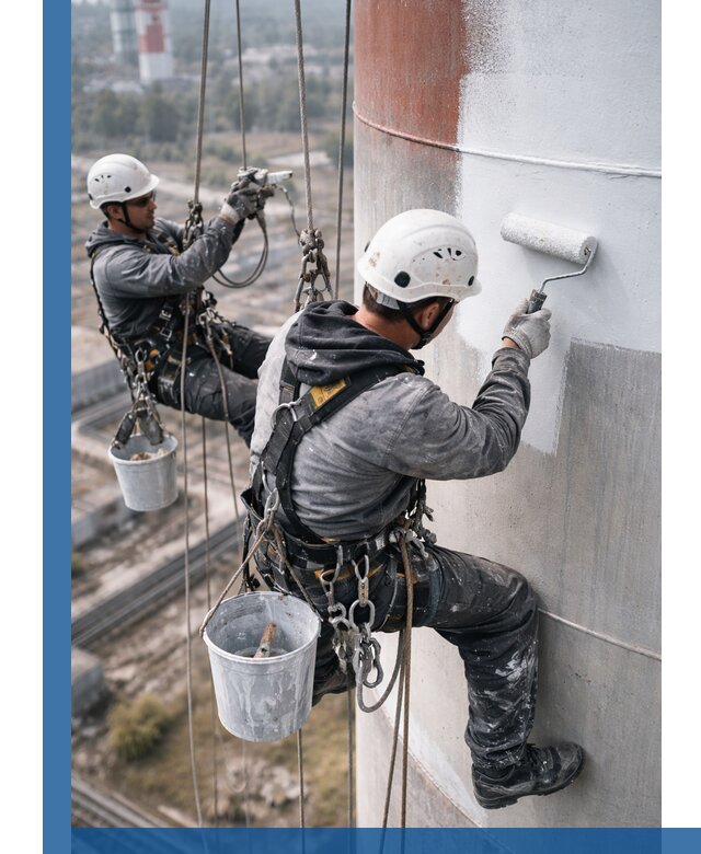 Покраска дымовых труб в Нововоронеже: антикоррозийная защита и восстановление