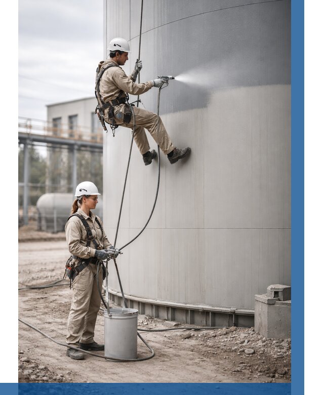 Покраска резервуаров в Нововоронеже от 1214 р. | ВЫСОТНИК-Нвв — заказать