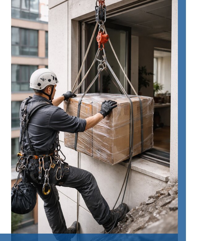 Подъем груза через окно в Нововоронеже от 4554 р. | ВЫСОТНИК-Нвв