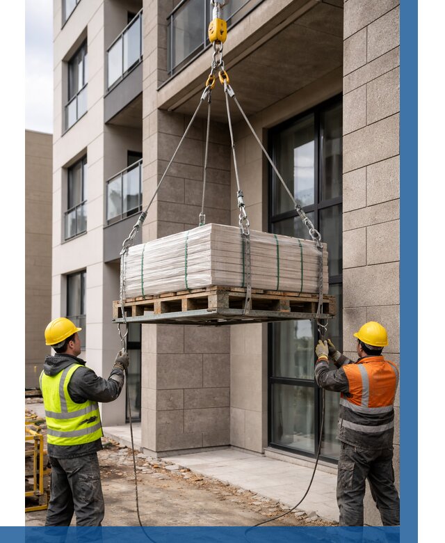 Подъем керамогранита на этаж в Нововоронеже от 3542 р. | ВЫСОТНИК-Нвв