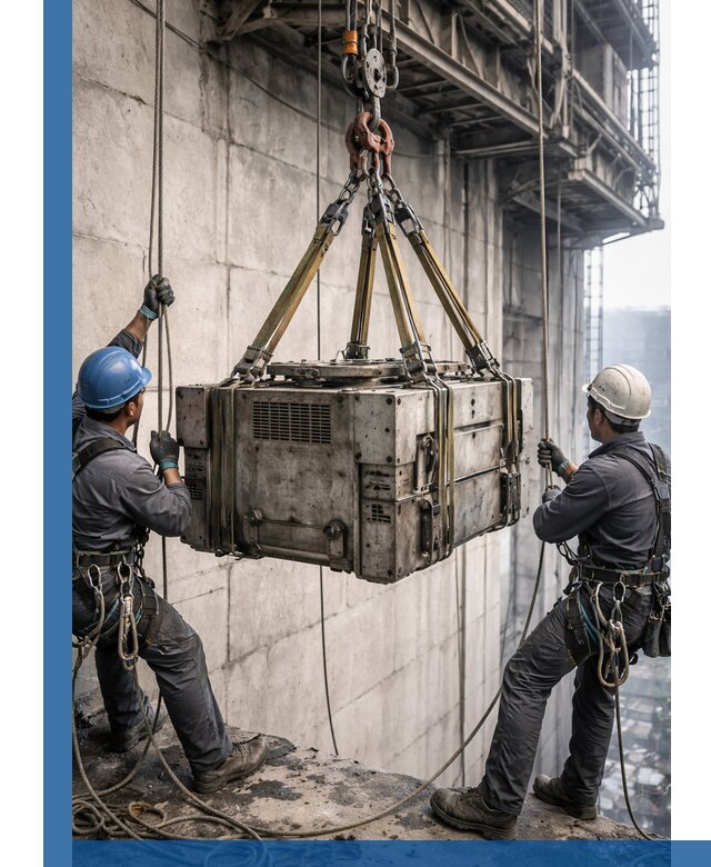 Такелажные работы на высоте, подъем и монтаж грузов в Нововоронеже