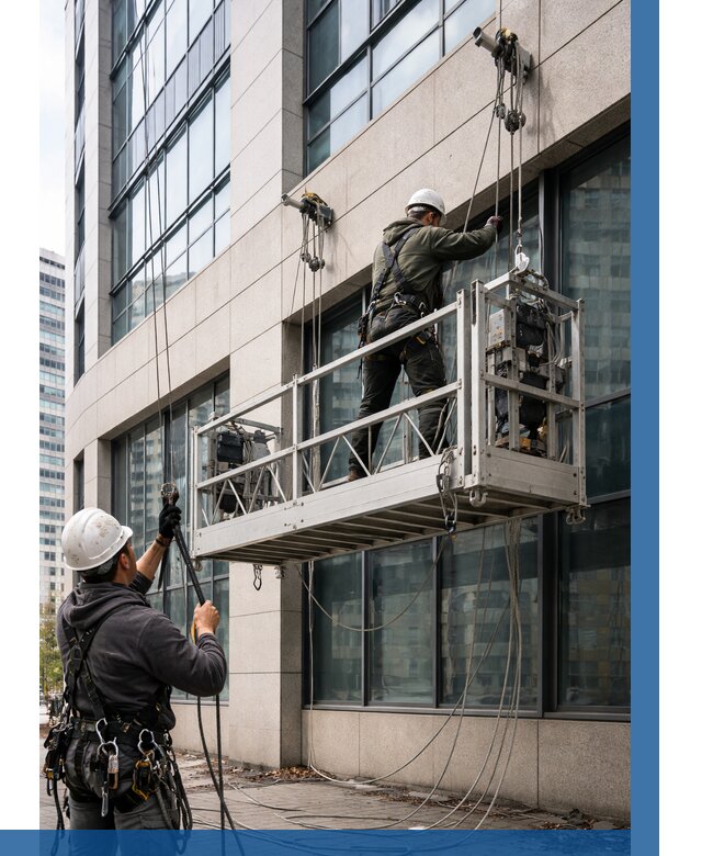 Монтаж и подъем фасадной люльки в Нововоронеже от 12144 р. | ВЫСОТНИК-Нвв