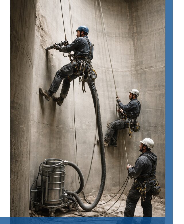 Зачистка силосов в Нововоронеже от 4554 р. Договор и смета ВЫСОТНИК-Нвв