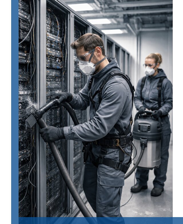 Обеспыливание серверной комнаты в Нововоронеже, профессиональная очистка